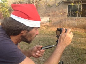 voorbereiding kerstkaart Radboud Spruit Grafkisten