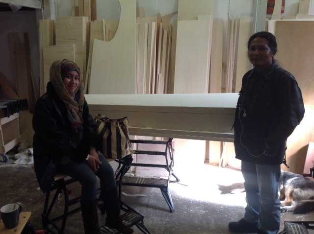 De vertegenwoordigers van het Indnesische verslaafden project