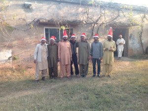 voorbereiding kerstkaart Radboud Spruit Grafkisten
